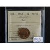 Image 1 : Canada - 1 Cent - 1943 - RED - ICCS - MS-64