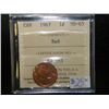 Image 1 : Canada - 1 Cent - 1967 - RED - ICCS - MS-65