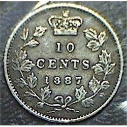 Canada - 10 Cents - 1887 - ICCS - VF-20
