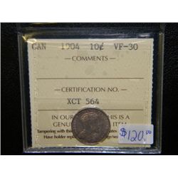 Canada - 10 Cents - 1904 - ICCS - VF-30