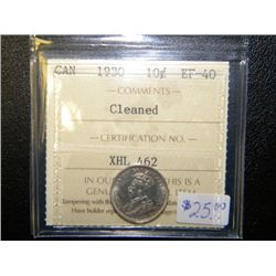 Canada - 10 Cents - 1930 - Cleaned - ICCS - EF-40