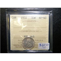 Canada - 10 Cents - 1932 - ICCS - EF-40