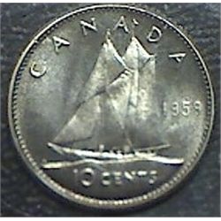 Canada - 10 Cents - 1959 - Cameo - ICCS - PL-66