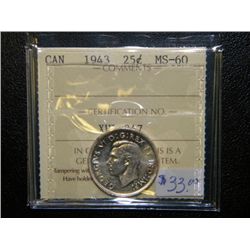 Canada - 25 Cents - 1943 - ICCS - MS-60