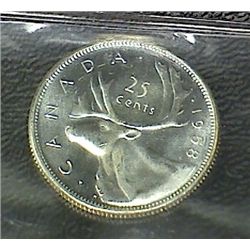 Canada - 25 Cents - 1958 - ICCS - MS-65
