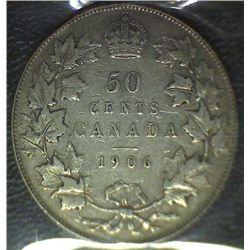 Canada - 50 Cents - 1906 - Scratch - ICCS - VF-30
