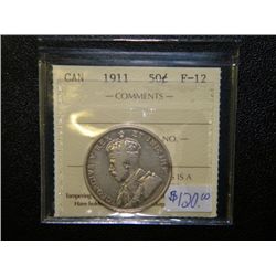 Canada - 50 Cents - 1911 - ICCS - F-12