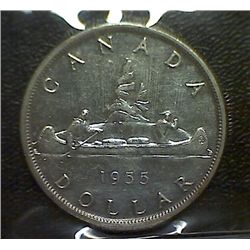 Canada - $1.00 - 1955 - ICCS - AU-50