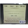 Image 3 : Canada - $1.00 - 1963 - ICCS - MS-62