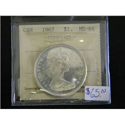 Canada - $1.00 - 1967 - ICCS - MS-64