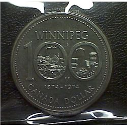 Canada - $1.00 - 1974 - Nickel; Double Yoke #2 - ICCS - MS-64