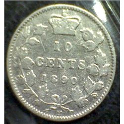 Canada - 10 Cents - 1890H - ICCS - VG-8