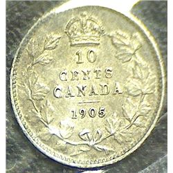 Canada - 10 Cents - 1905 - ICCS - VF-30