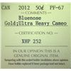 Image 3 : 2012 - R.C.M. - 50 Cents - Bluenose - ICCS - PF-67 - Ultra Heavy Cameo