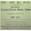 Image 3 : 2004 - R.C.M. - $8.00 - Grizzly - ICCS - PF-67 - Ultra Heavy Cameo