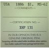Image 3 : USA - $1.00 - 1886 - ICCS - MS-62