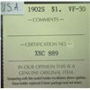 Image 3 : USA - $1.00 - 1902-S - ICCS - VF-30