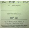 Image 3 : USA - $1.00 - 1928-S - ICCS - VF-30