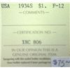 Image 3 : USA - $1.00 - 1934-S - ICCS - F-12