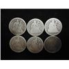 Image 1 : 6 ASSORTED 1850'S SEATED LIBERTY DIMES