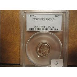 1977-S ROOSEVELT DIME PCGS PR69 DCAM