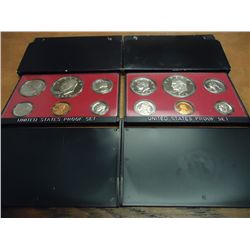 1973 & 74 US PROOF SETS (WITH BOXES)