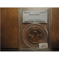 2003-D SACAGAWEA DOLLAR PCGS MS67