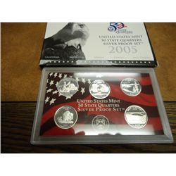 2005 US 50 STATE QUARTERS SILVER PROOF SET