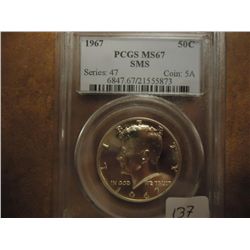 1967 SMS 40% SILVER HALF PCGS MS67