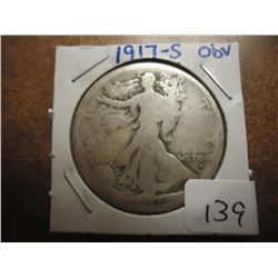 1917-S OBV. WALKING LIBERTY HALF DOLLAR