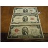 Image 1 : 1928-D,53-B & 63-A $2 US NOTES RED SEALS