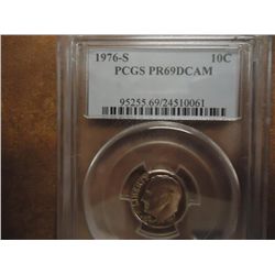 1976-S ROOSEVELT DIME PCGS PR69 DCAM