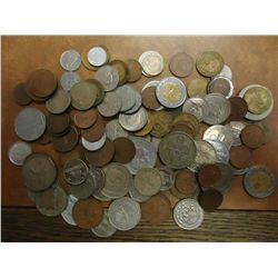 1 POUND FOREIGN COINS GUARANTEED $100 RETAIL