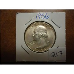 1956 WASHINGTON SILVER QUARTER (UNC)