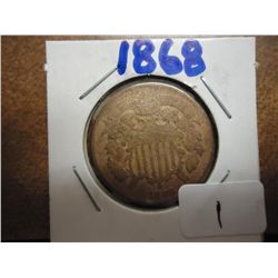 1868 TWO CENT PIECE