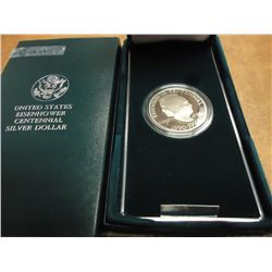 1990-P EISENHOWER CENTENNIAL PROOF SILVER DOLLAR
