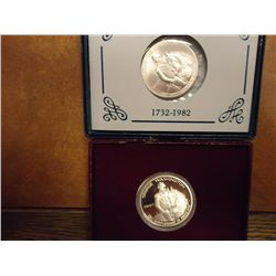 1982 D & S WASHINGTON HALF DOLLARS (UNC & PF)