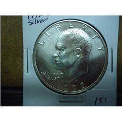 1972-S IKE SILVER DOLLAR (UNC)
