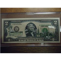 2003-A $2 FRN WITH NEW YORK OVERPRINT CRISP UNC
