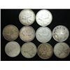 Image 1 : 10 ASSORTED CANADA SILVER 25 CENTS