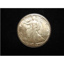 1942 WALKING LIBERTY HALF DOLLAR AU+