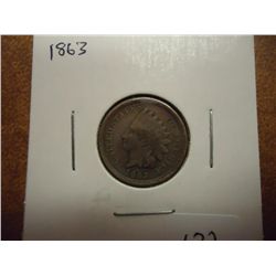 1863 INDIAN HEAD CENT (FINE)