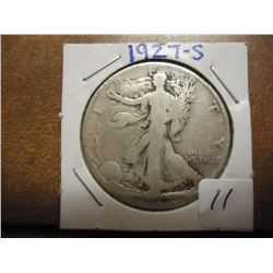 1927-S WALKING LIBERTY HALF DOLLAR