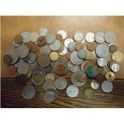 1 POUND FOREIGN COINS GUARANTEED $100 RETAIL
