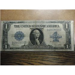 1923 LARGE SIZE $1 SILVER CERTIFICATE BLUE SEAL