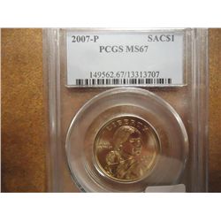 2007-P SACAGAWEA DOLLAR PCGS MS67