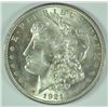 Image 1 : 1921 MORGAN SILVER DOLLAR, MS-64+  GEM SUPER!