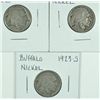 Image 1 : 3-1923-S BUFFALO NICKELS "GRADING SET" (AG,GOOD,VG)