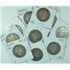 Image 1 : 10 BARBER HALF DOLLARS )01-O,01-S,03-O,04-S,05-O,05-S,07,07-D,08-D,08-S) AG-VG