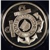 Image 1 : UNITED STATES COAST GUARD FEATURED ON A ONE OUNCE .999 SILVER ART ROUND